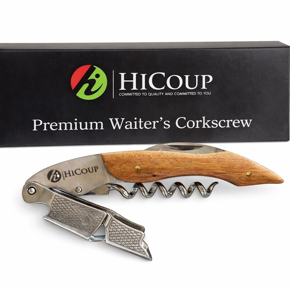 Premium Waiter's Corkscrew with Wood Handle